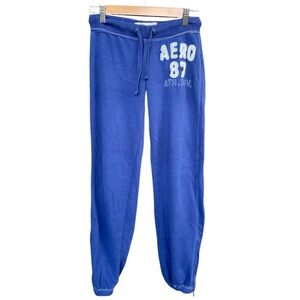 Aeropostale Y2K Blue Low Rise Sweatpants